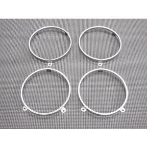 汎用 丸型4灯式 ヘッドライト リング 左右セット ヘッドライトリング RT50 RT55 RN30...