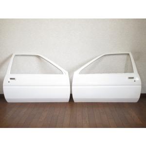 ※沖縄県および個人宅配送不可 AE86 FRP ドア 左右セット 未使用エアロ レビン トレノ