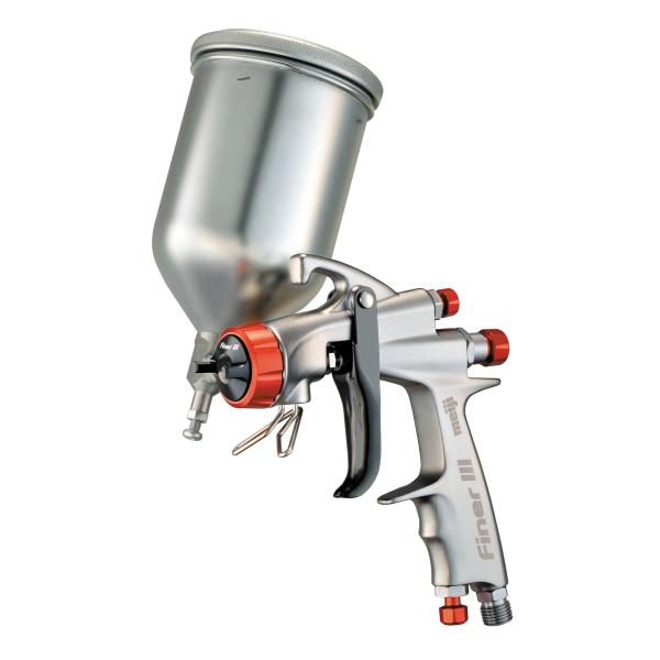 [予約販売] 明治 Finer III スプレーガン(口径1.4mm)+4GF-Uステンレスカップセ...