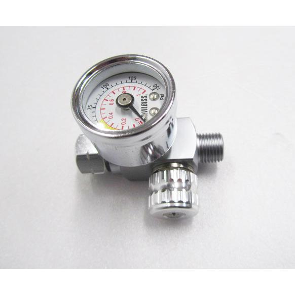 DeVILBISS  HAV-503-B-SL ,手元圧力計付エアゲージ , マットシルバー, デビ...