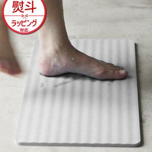 送料無料】「soil」バスマット50×30（ホワイト）【ソイル 珪藻土