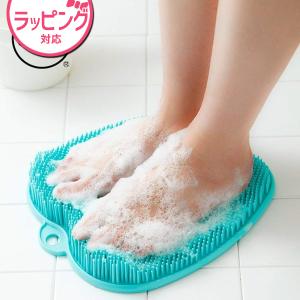 ★足裏マッサージ 爽快フットブラシ ★売り切れ フットケア フットブラシ toneフットブラシ ブルー （ 足裏 角質