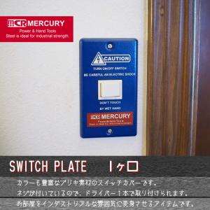 マーキュリー キーストーン スイッチプレート 1ヶ口の詳細画像1