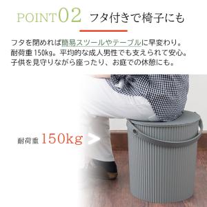 オムニウッティ 20L LL ふた付きバケツ ...の詳細画像4