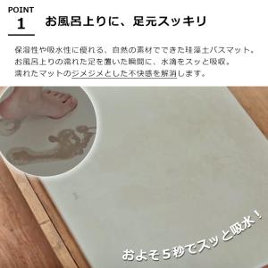 バスマット 珪藻土 soil バスマットライト...の詳細画像3