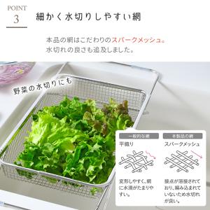 オークス Leye 水切りメッシュかご レギュ...の詳細画像4