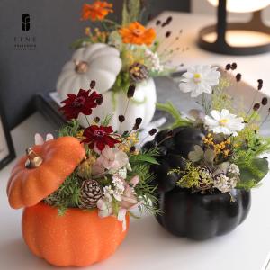 ハロウィン 飾り秋 アレンジ パーティ プリザーブドフラワー 秋 オータム かぼちゃ パンプキン アレンジ フラワーアレンジ 花 ハロウィンポティロン