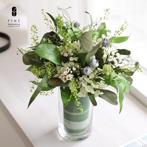 プリザーブドフラワー プレゼント ルーラル・Mサイズナチュラル シャンペトルブーケ 誕生日 結婚祝い...