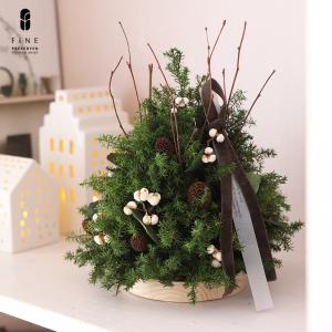 クロンヌ・ドゥ・ノエル プリザーブドフラワー クリスマス リース 特大