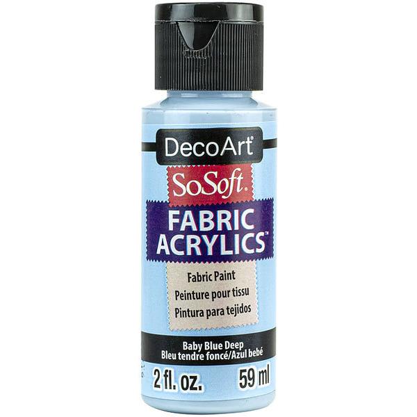 布用アクリル絵具　ソーソフト　２oz　(59ml)　ベビーブルーディープ　264-0058