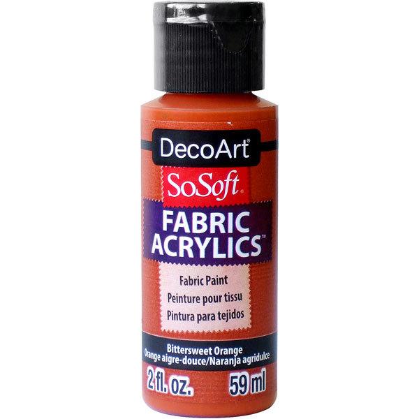 布用アクリル絵具　ソーソフト　２oz　(59ml)　ビタースウィートオレンジ　264-0093