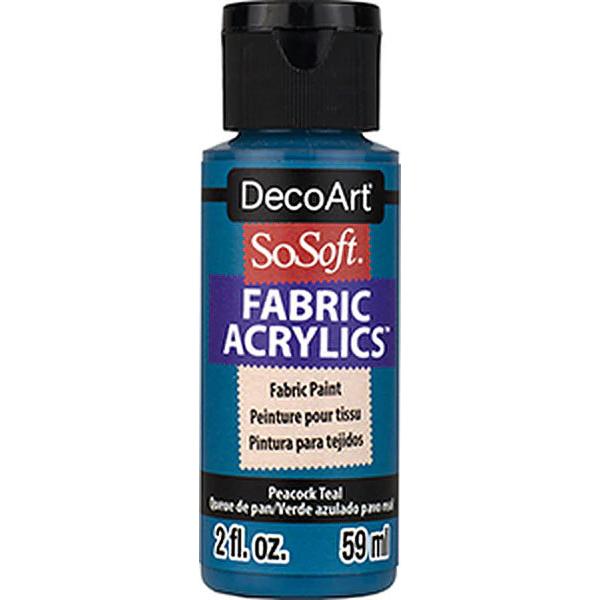 布用アクリル絵具　ソーソフト　２oz　(59ml)　ピーコックティール　264-0106