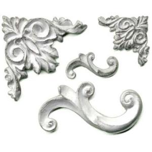 エレガントパーツ樹脂製　飾りパーツ　580-0706　４ヶセット