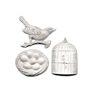 エレガントパーツ樹脂製　飾りパーツ　580-0831　３ヶセット