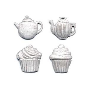 エレガントパーツ樹脂製　飾りパーツ　580-0870　４ヶセット