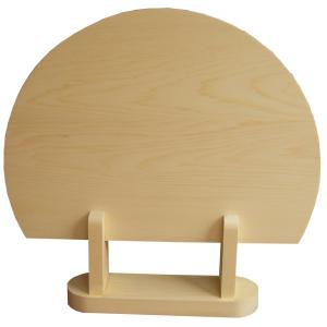 無塗装白木素材 　満月台付　cw-330