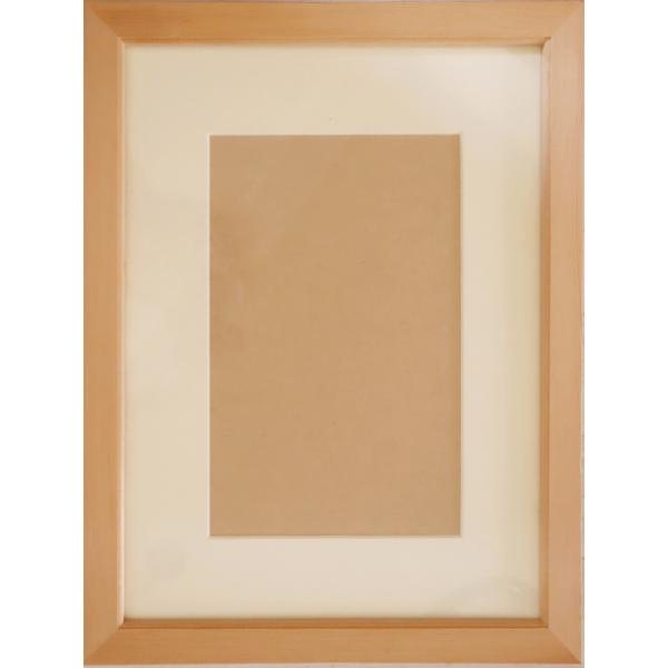 無塗装水彩用額縁白木素材　cws-003 水彩用額（太子）　415×325  ガラス板付き