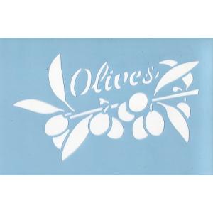 ファインホームのステンシルシート　fh-281L　オリーブ　Lサイズ