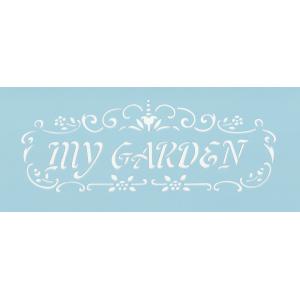 ファインホームの特大ステンシルシート　ステンシル部分の長さ58cm特大サイズ　壁・家具・ドアのワンポ...