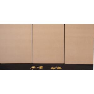 ファインホームのトールペイント用無塗装白木素材　3曲屏風　240×300　mdf-105　丁番ビス付
