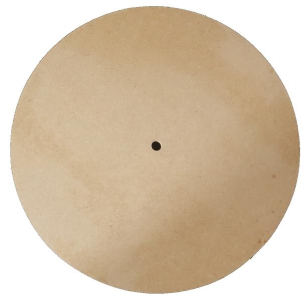 ファインホームのトールペイント用無塗装白木素材　丸型時計用プラーク小　220×220　mdf-134