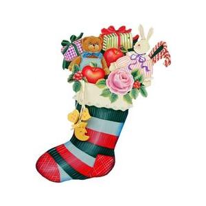 トールペイント　ご自分で描く　図案付白木素材　mh-234　クリスマスソックスセット