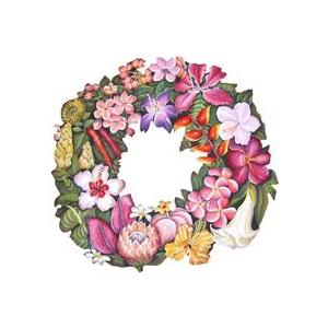 トールペイント ご自分で描く 図案付白木素材 Mh 551 ハワイアンリース Mh 551 ファインホーム 通販 Yahoo ショッピング