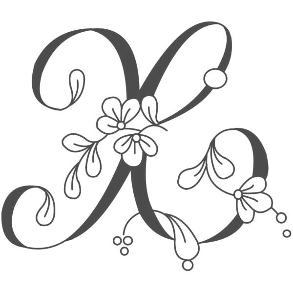 ファインホームのシルクスクリーン　スモールサイズ　sis-126　花文字　X