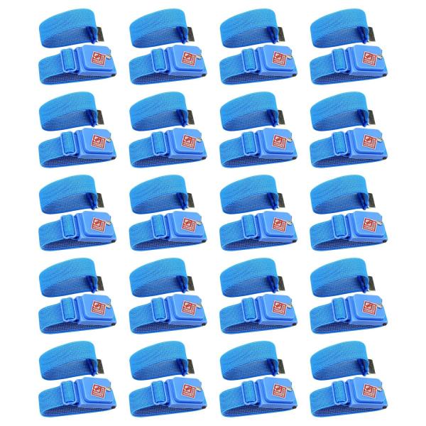 HAMILO 静電気除去リストバンド 調節可能 作業用 (20個セット)