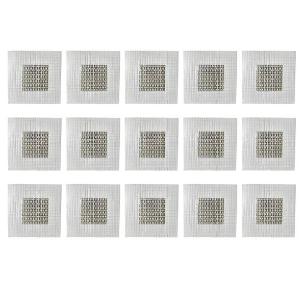 HAMILO アルミニウム壁修理パッチ 自己粘着 天井補修 グラスファイバーメッシュ (15個セット...