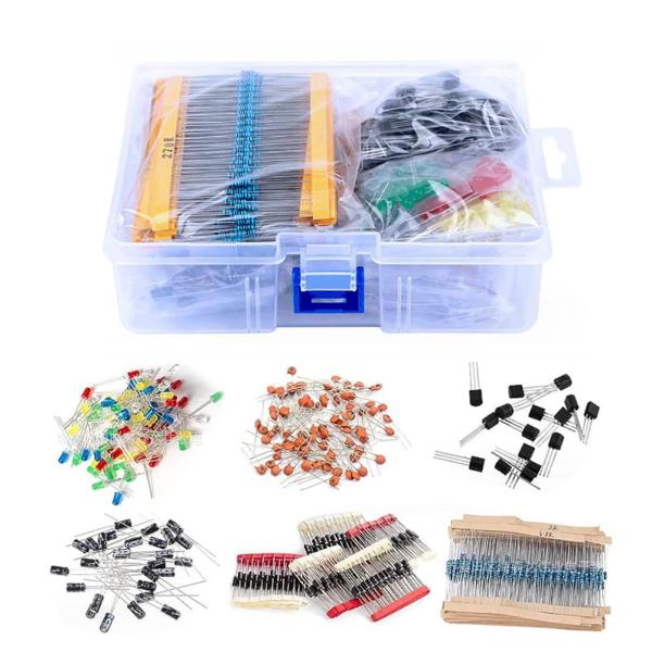 YFFSFDC 電解コンデンサ 電子部品バッグ 0.1uF - 1000uf 電子工作基本部品セット...