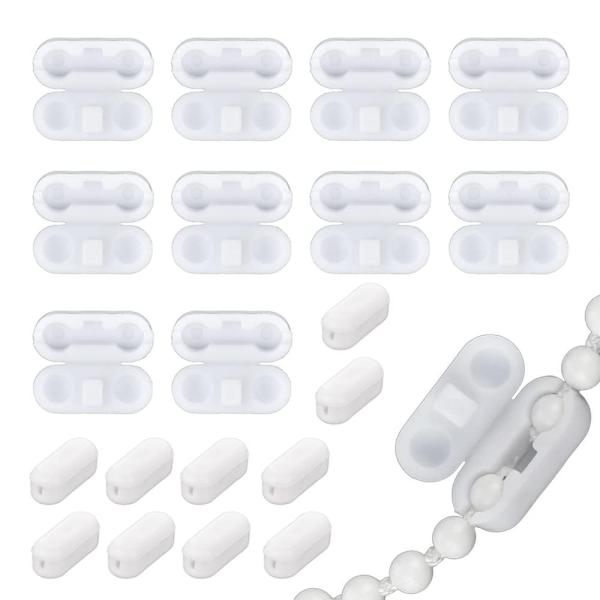 YFFSFDC ボール チェーン コネクター プラスチック 圧着クリップ コネクター付き ビーズ ホ...