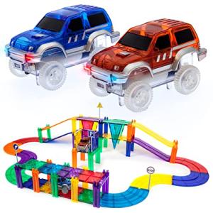 PicassoTiles 50 ピース レースカー トラック