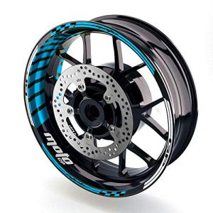 MC Motoparts 17インチ ホイールリムステッカー ストライプデカール