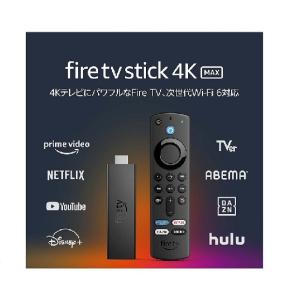 【4k対応】 Fire TV Stick 4K Max-Alexa対応音声認識リモコン【第3世代リモコン付属】【2022年4月発売モデル】【ポスト投函】Amazon B08MRXN5GS [4K AV周辺機器]