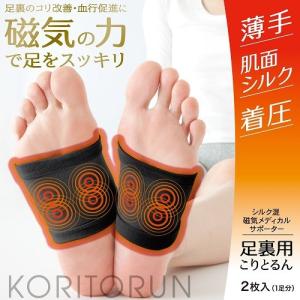 シルク混 磁気メディカルサポーター 足裏用 こ...の詳細画像1