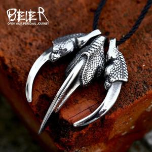 MONGO ツキノワグマ クロウ シルバー ネックレス チェーン付き 熊 クマ