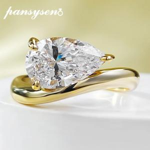 指輪 リング ダイヤモンド 白 ホワイト ゴールド シルバー フルーツ ナシ 果物 レディース 3ct 梨 なし カット サファイア ハイ