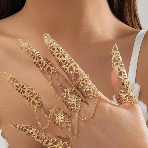 指輪 リング ブレスレット タイ レディース クリエイティブ 多層 マルチレイヤー ドバイ 指 フィ...