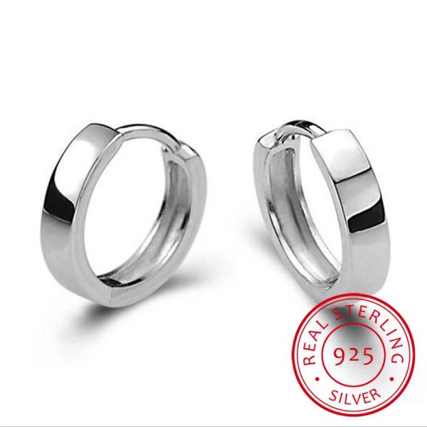 ピアス  シルバー サークル ラウンド フープ リング レディース かわいい 25 スターリング A...