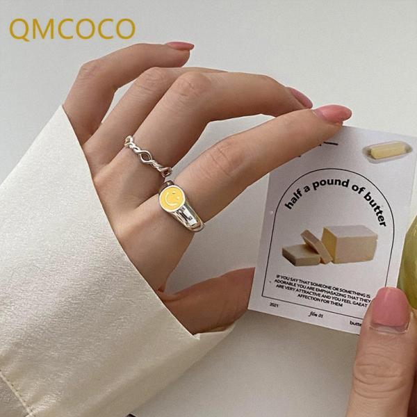 指輪 リング シルバー ミニ レディース 女性 カラー スマイリー スマイル 新しい クリエイティブ...