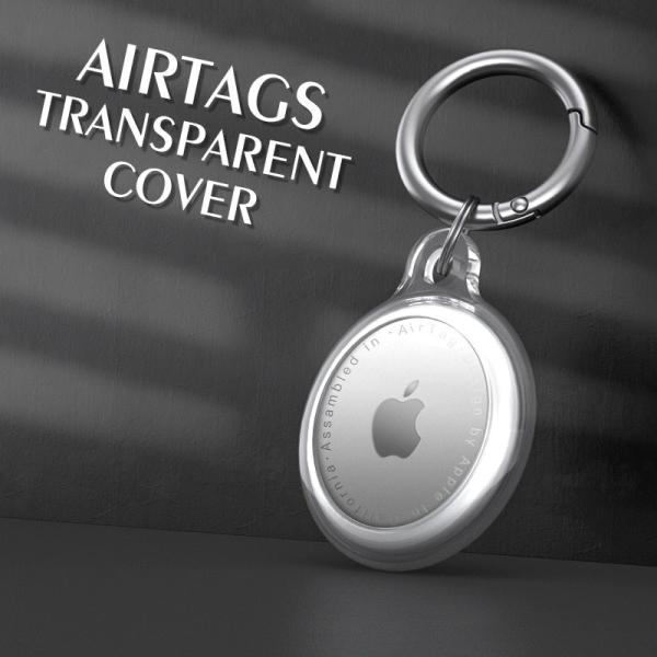 Airtag ケース 5 カラー 透明 保護 カバー Apple シェル ブルートゥース 青 Blu...