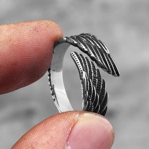 リング 指輪 エンジェル ウィング ステンレス...の詳細画像4