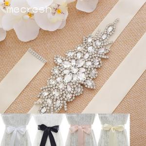 サッシュベルト クリスタル ハンドメイド シルバ...の商品画像