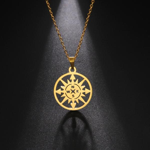 ペンダント ネックレス 矢印 ステンレス ビンテージ レース レディース メンズ 女性 男性 太陽 ...