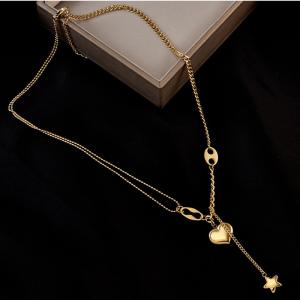 ペンダント ネックレス ハート 星 スター L...の詳細画像2