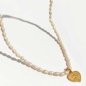 ネックレス ハート クロス チタン 花 フラワー パール コイン レース レディース｜finejewelrys