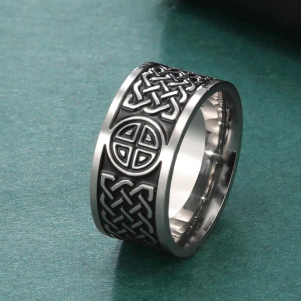 指輪 リング アイルランド ステンレス リボン ノット メンズ 男性 セルティックス シールド 結び...