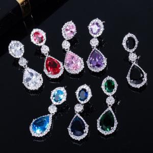 ピアス クリスタル ブライダル シルバー ドロ...の詳細画像4