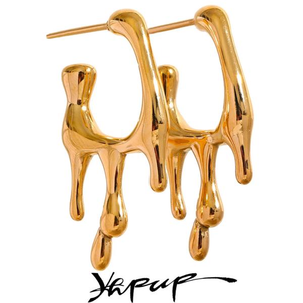 ピアス  ステンレス ゴールド レディース クリエイティブ スチール 幾何学 カラー ファッション ...